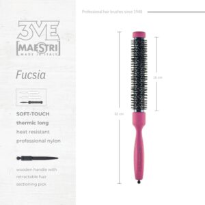 3ME Fucsia Spazzola Professionele Lange Nylon Haarborstel 42461