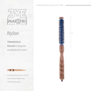 3ME Spazzola Nylon Professionele Haarborstel 1444